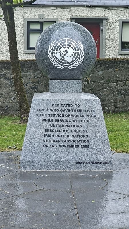 Portlaoise United Nations Veterans Memorial Marker. Click for full size. Portlaoise United Nations Veterans Memorial Marker image. Click for full size.