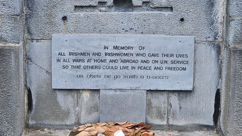 Irish Veterans Memorial Marker. Click for full size. Irish Veterans Memorial Marker image. Click for full size.