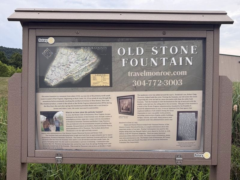 Old Stone Fountain Marker image. Click for full size.