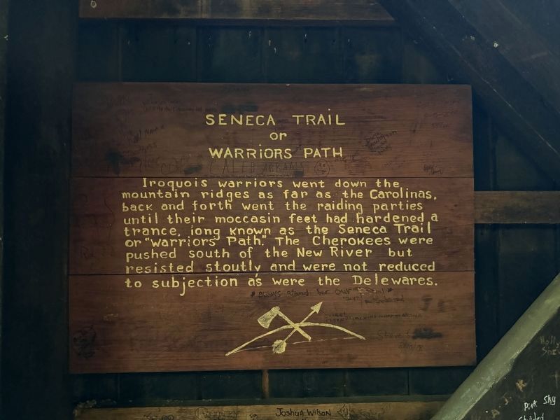 Seneca Trail or Warriors Path Marker image. Click for full size.