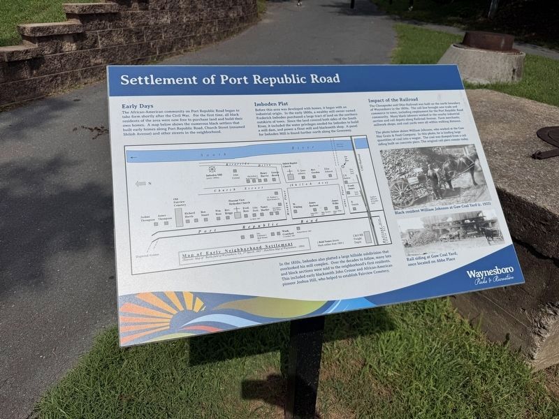 Settlement of Port Republic Road Marker image. Click for full size.