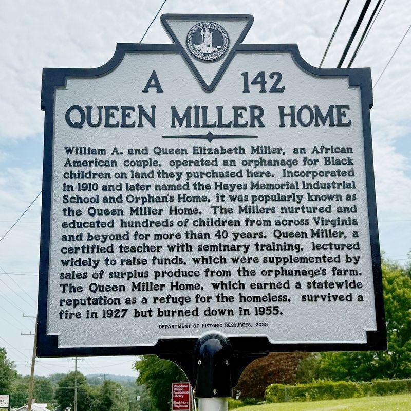 Queen Miller Home Marker. Click for full size. Queen Miller Home Marker image. Click for full size.