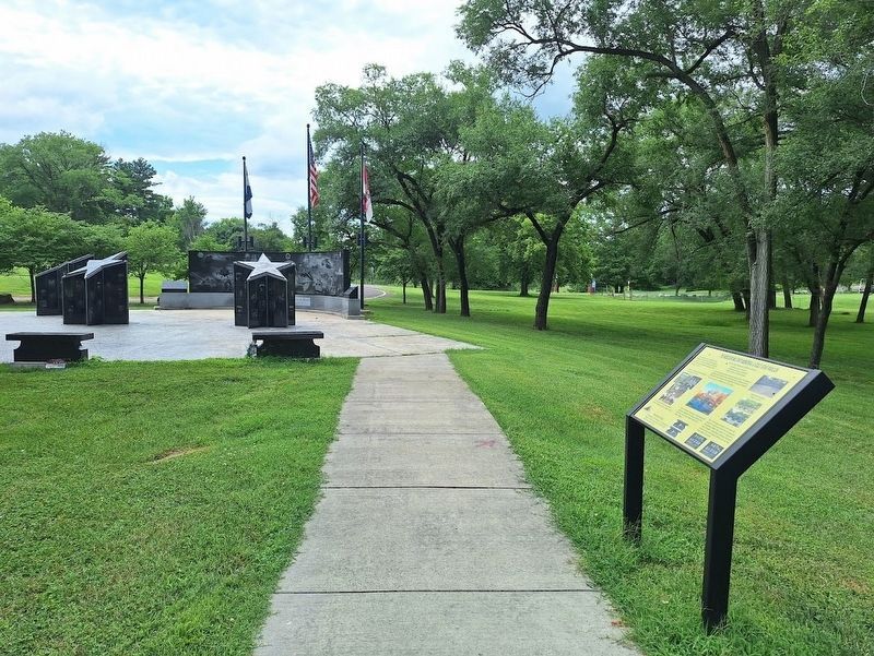The Missouri Military Memorial & Gold Star Pavilion Marker. Click for full size. The Missouri Military Memorial & Gold Star Pavilion Marker image. Click for full size.