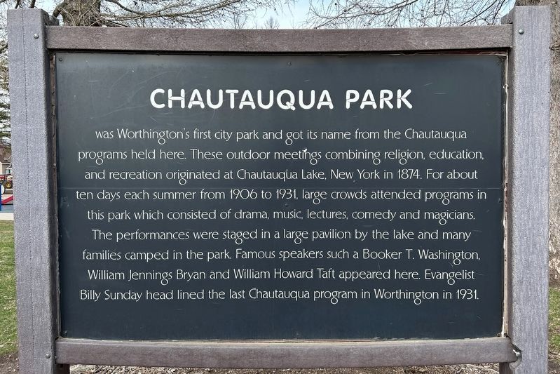 Chautauqua Park side of marker. Click for full size. Chautauqua Park side of marker image. Click for full size.