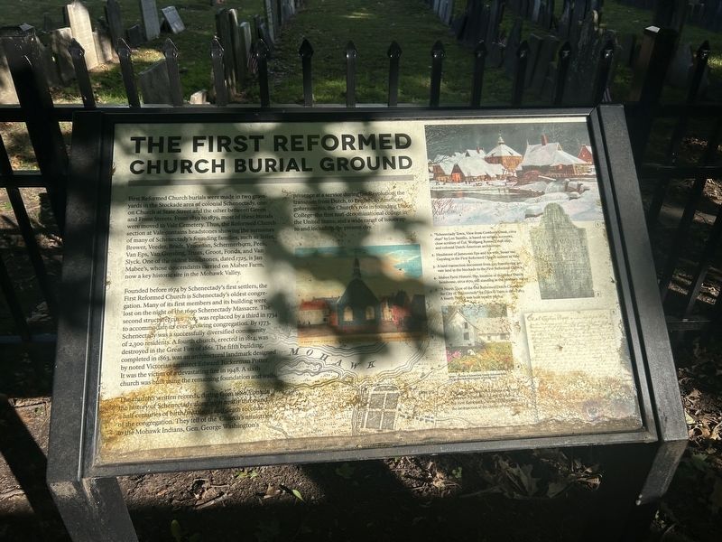 The First Reformed Church Burial Ground Marker. Click for full size. The First Reformed Church Burial Ground Marker image. Click for full size.