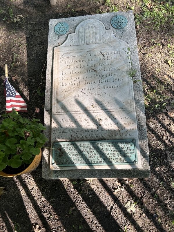 Gravestone of Col. Cornelius Van Dyke. Click for full size. Gravestone of Col. Cornelius Van Dyke image. Click for full size.
