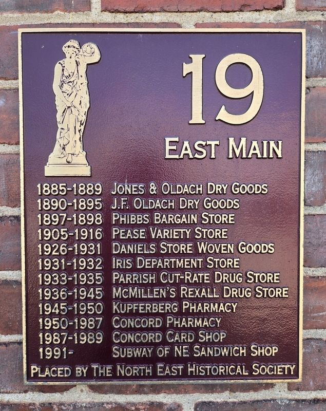 19 East Main Marker. Click for full size. 19 East Main Marker image. Click for full size.