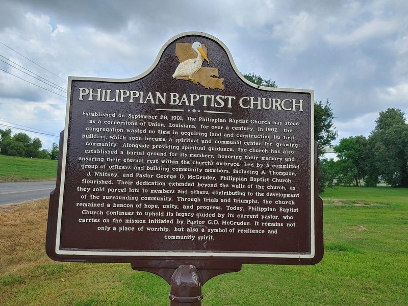 Philippian Baptist Church Marker. Click for full size. Philippian Baptist Church Marker image. Click for full size.