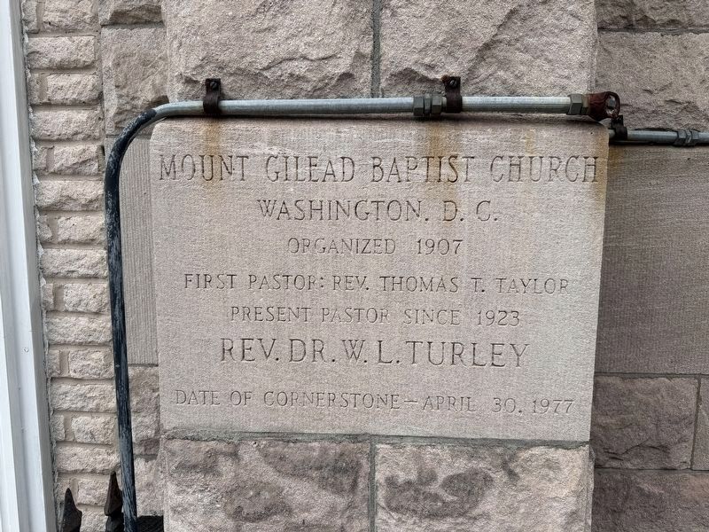 Mount Gilead Baptist Church Marker. Click for full size. Mount Gilead Baptist Church Marker image. Click for full size.