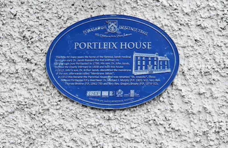 Portleix House Marker. Click for full size. Portleix House Marker image. Click for full size.