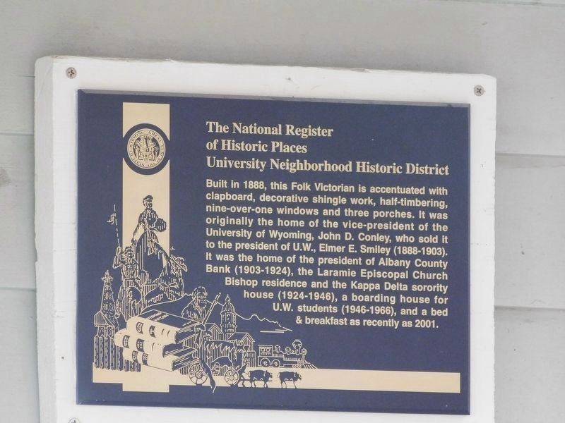 University Neighborhood Historic District Marker. Click for full size. University Neighborhood Historic District Marker image. Click for full size.