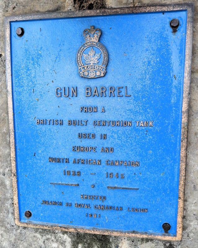 Gun Barrel Marker. Click for full size. Gun Barrel Marker image. Click for full size.