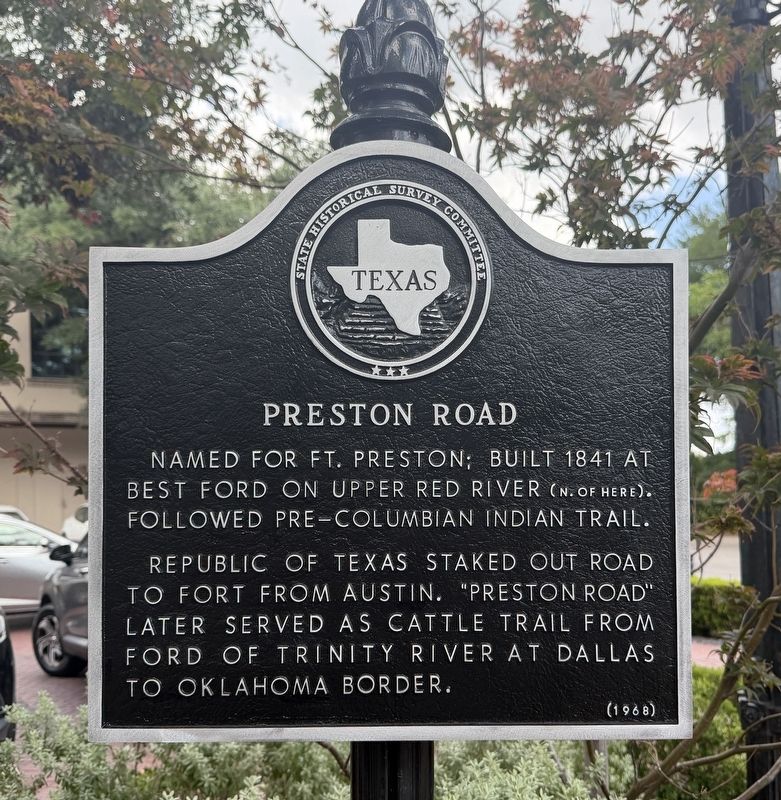 Preston Road Marker image. Click for full size.