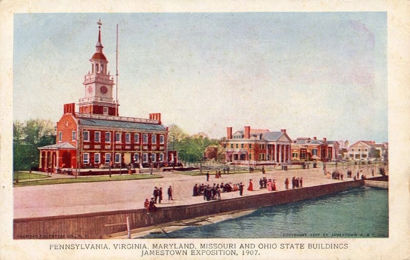 1907 Jamestown Exposition Postcard image. Click for full size.