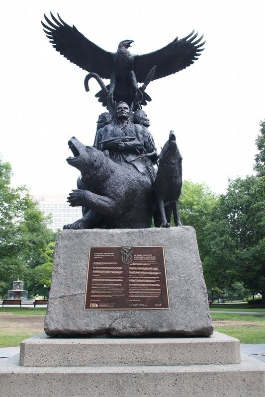 National Aboriginal Veterans Monument image. Click for full size.
