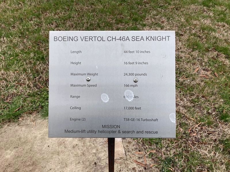 Boeing Vertol CH-46A Sea Knight Marker image. Click for full size.