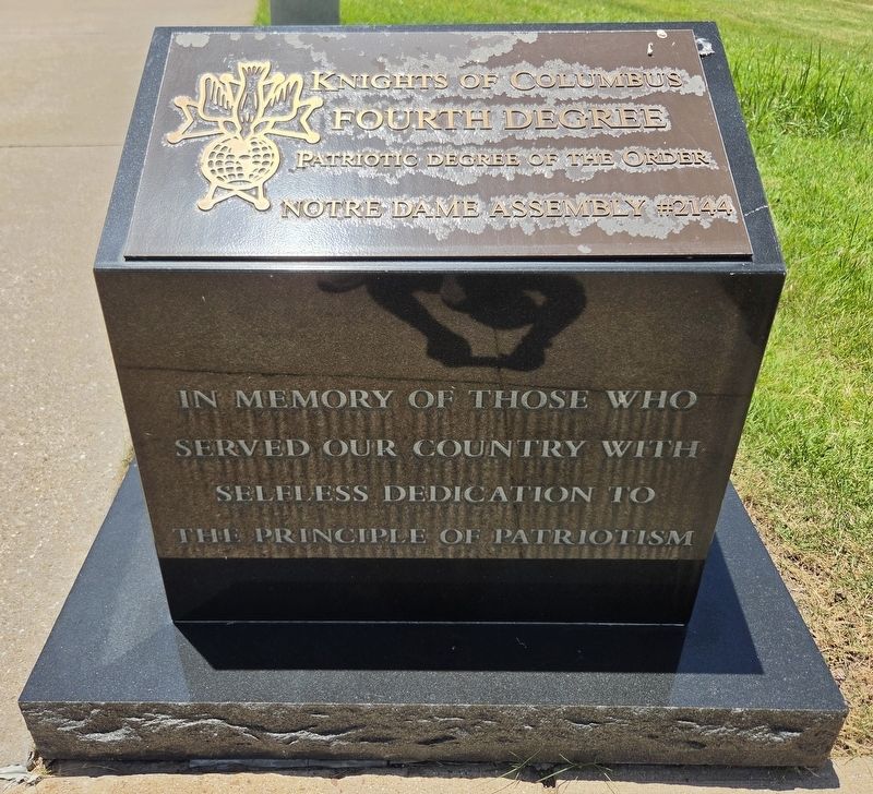 Knights of Columbus Fourth Degree Marker. Click for full size. Knights of Columbus Fourth Degree Marker image. Click for full size.