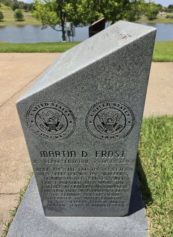 Dallas/Fort Worth National Cemetery Marker - Right Side. Click for full size. Dallas/Fort Worth National Cemetery Marker - Right Side image. Click for full size.