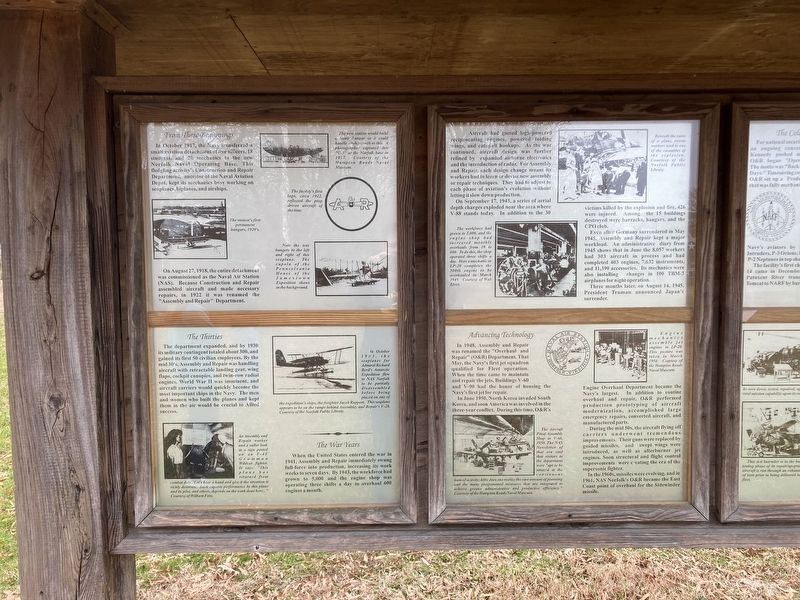 History of Naval Air Depot, Norfolk Marker. Click for full size. History of Naval Air Depot, Norfolk Marker image. Click for full size.
