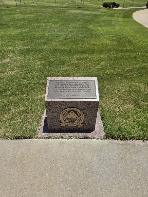 Texas National Cemetery Foundation Marker. Click for full size. Texas National Cemetery Foundation Marker image. Click for full size.