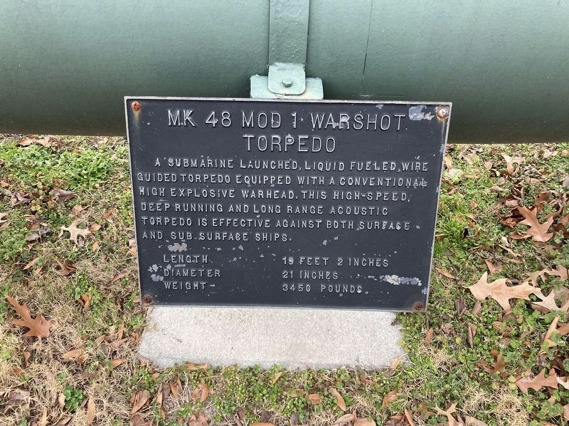 Mk 48 Mod 1 Warshot Torpedo Marker image. Click for full size.