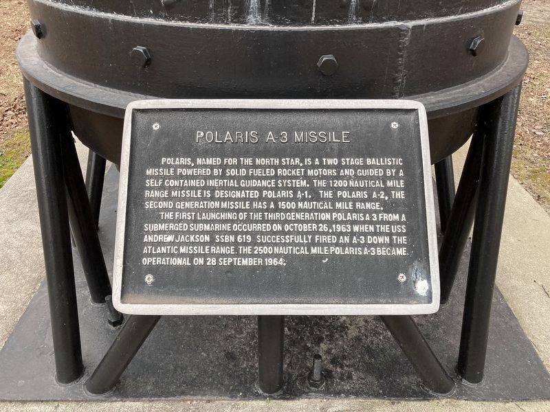 Polaris A-3 Missile Marker. Click for full size. Polaris A-3 Missile Marker image. Click for full size.