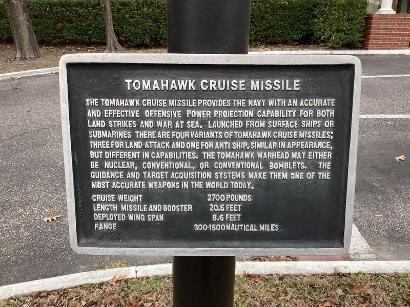 Tomahawk Cruise Missile Marker. Click for full size. Tomahawk Cruise Missile Marker image. Click for full size.