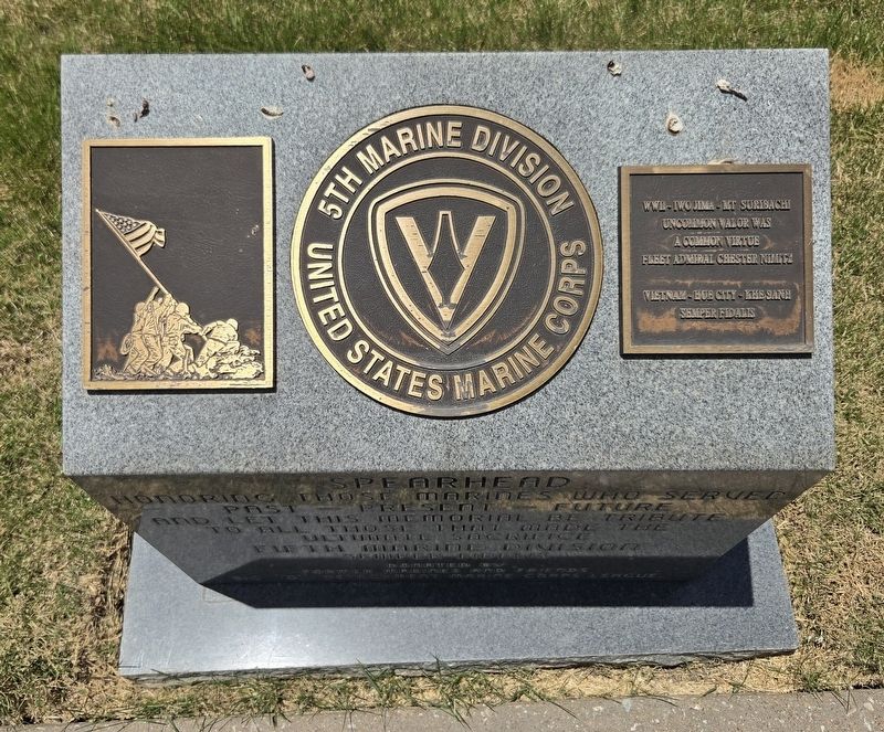 Fifth Marine Division Marker. Click for full size. Fifth Marine Division Marker image. Click for full size.