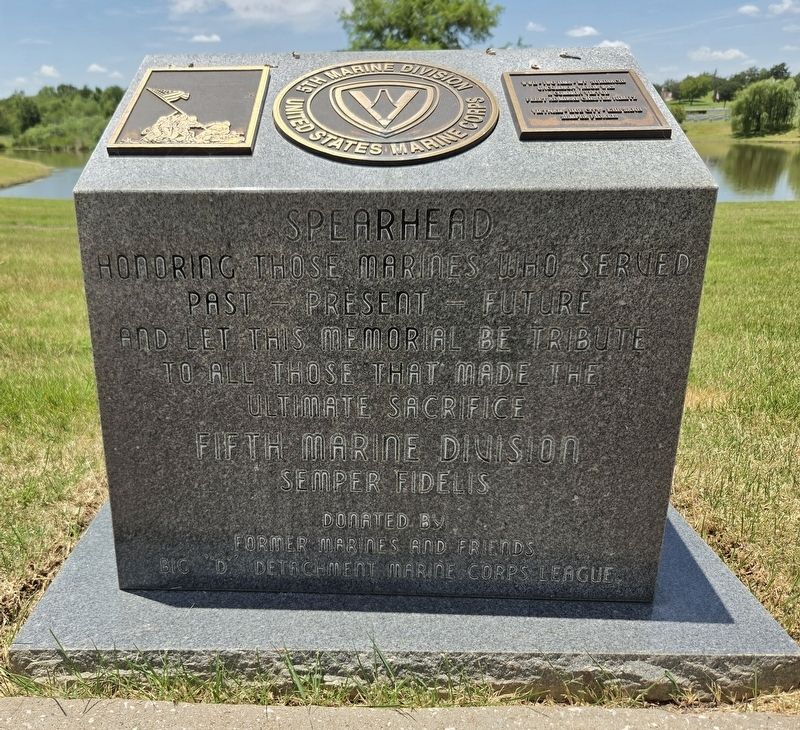 Fifth Marine Division Marker. Click for full size. Fifth Marine Division Marker image. Click for full size.