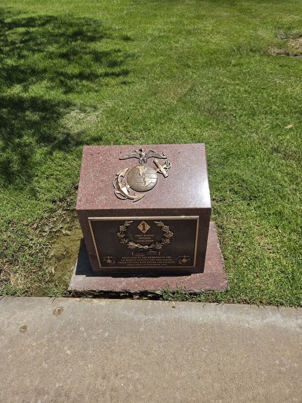First Marine Division Marker. Click for full size. First Marine Division Marker image. Click for full size.