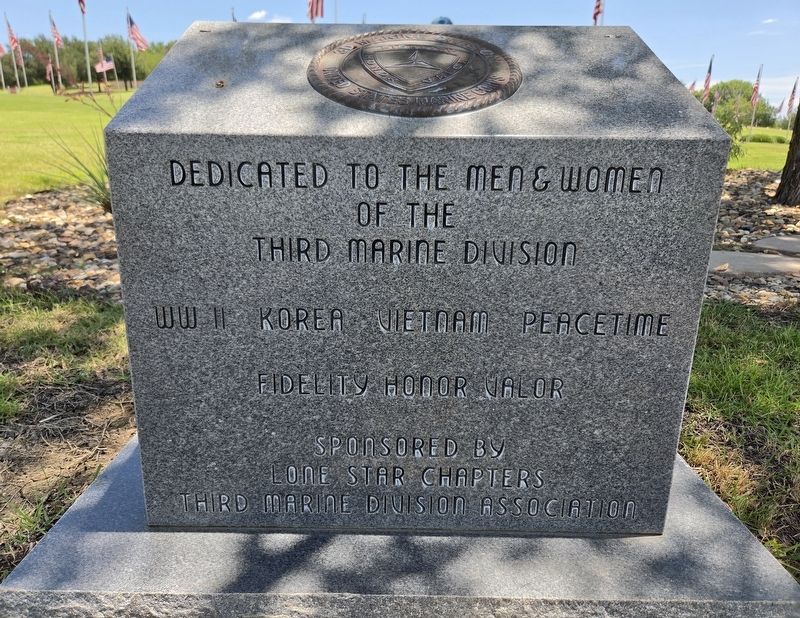 Third Marine Division Marker image. Click for full size.