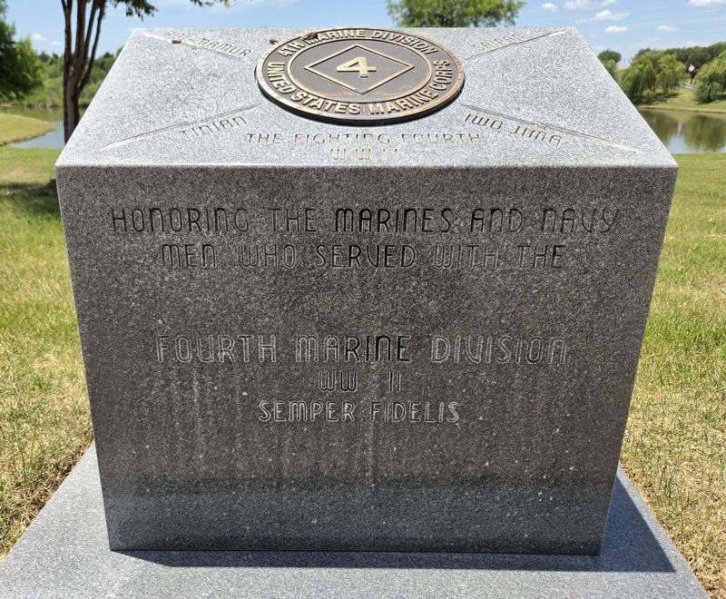 Fourth Marine Division Marker. Click for full size. Fourth Marine Division Marker image. Click for full size.