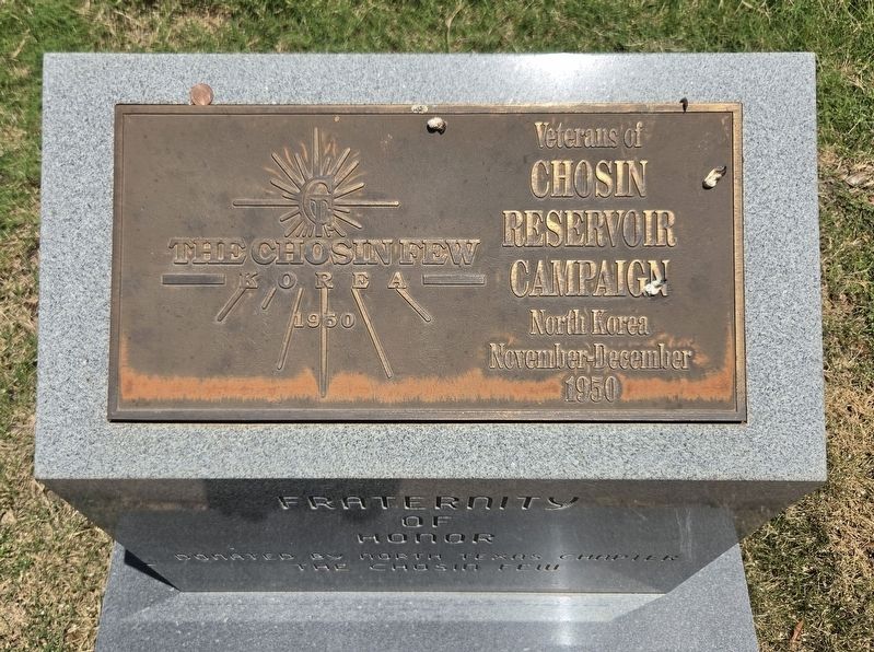 The Chosin Few Marker. Click for full size. The Chosin Few Marker image. Click for full size.