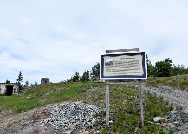 Nipissing High Grade Mill Marker. Click for full size. Nipissing High Grade Mill Marker image. Click for full size.