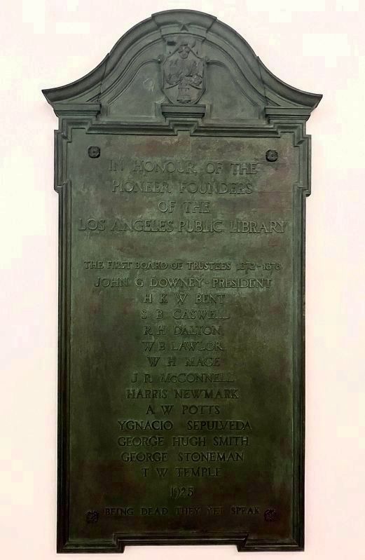 Founders Plaque - 1925 image. Click for full size.