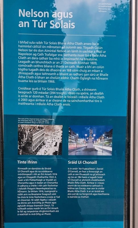 Nelson agus an T�r Solais side of marker image. Click for full size.