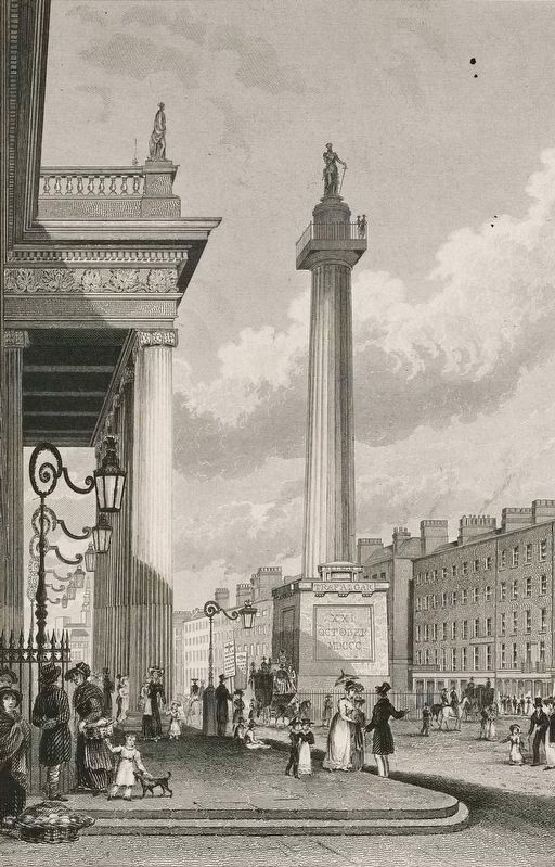 Nelson's Pillar, 1829 image. Click for full size.