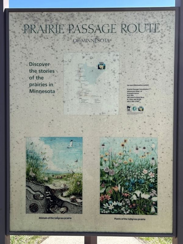 Prairie Passage Route side of marker image. Click for full size.