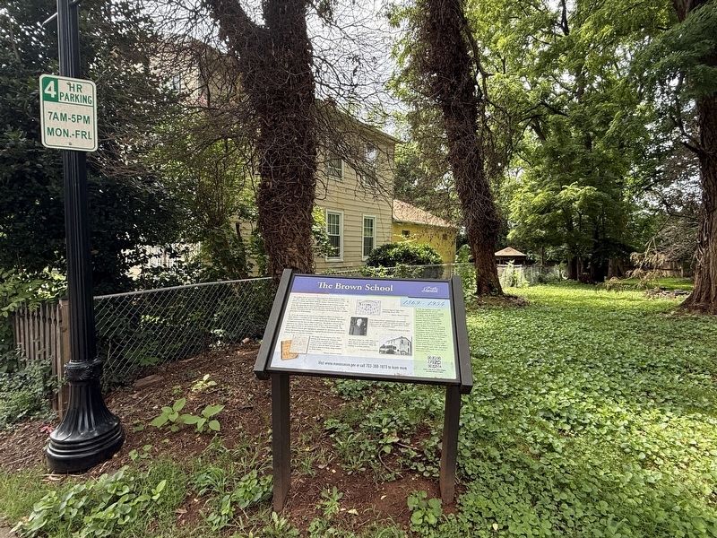 The Brown School Marker. Click for full size. The Brown School Marker image. Click for full size.
