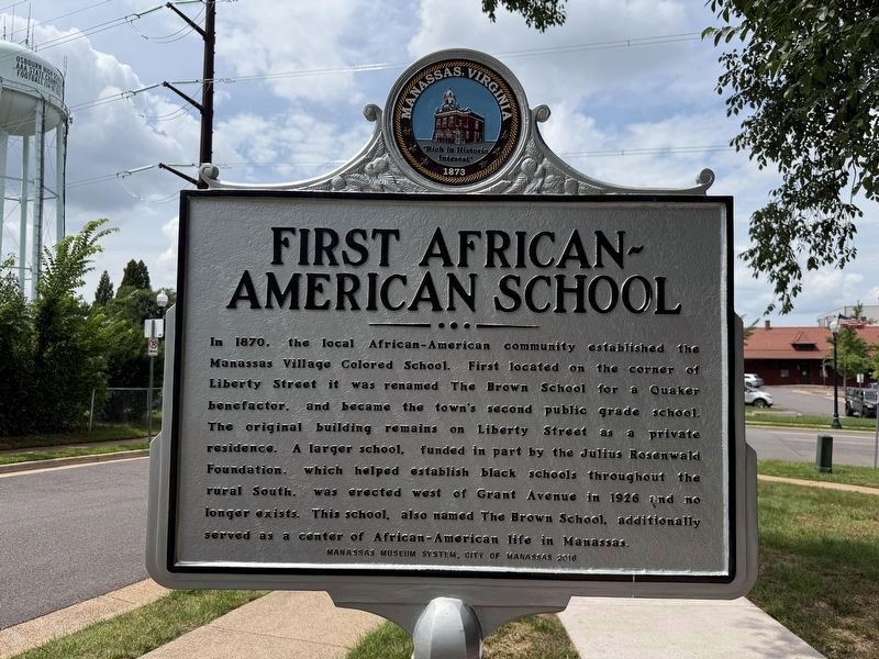First African-American School side of the marker. Click for full size. First African-American School side of the marker image. Click for full size.