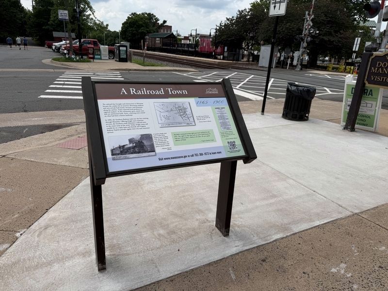 A Railroad Town Marker. Click for full size. A Railroad Town Marker image. Click for full size.