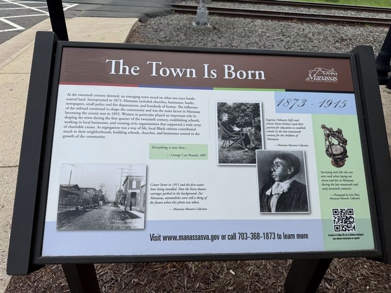 The Town Is Born Marker image. Click for full size.