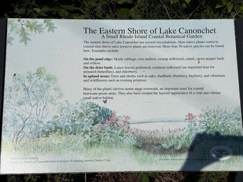 The Eastern Shore of Lake Canonchet image. Click for full size.