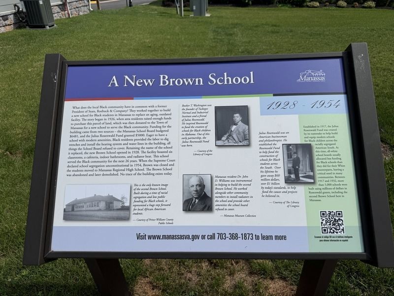 A New Brown School Marker image. Click for full size.