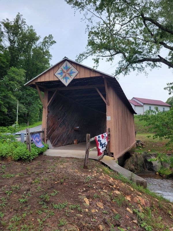 Jack's Creek Covered Bridge Marker. Click for full size. Jack's Creek Covered Bridge Marker image. Click for full size.