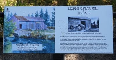 Morningstar Mill - The Barn - Marker. Click for full size. Morningstar Mill - The Barn - Marker image. Click for full size.