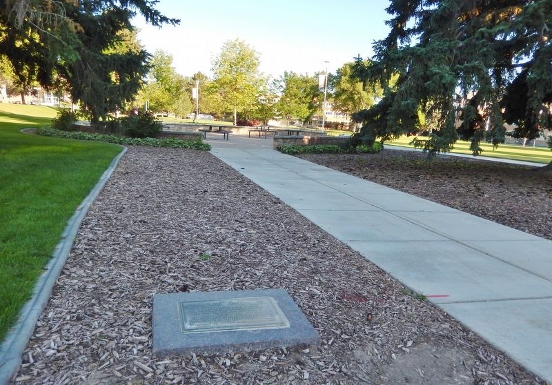 Site of Reed Hall Marker. Click for full size. Site of Reed Hall Marker image. Click for full size.