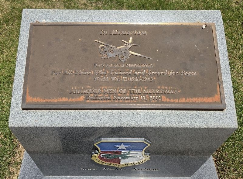 B-26 Martin Marauder Marker. Click for full size. B-26 Martin Marauder Marker image. Click for full size.