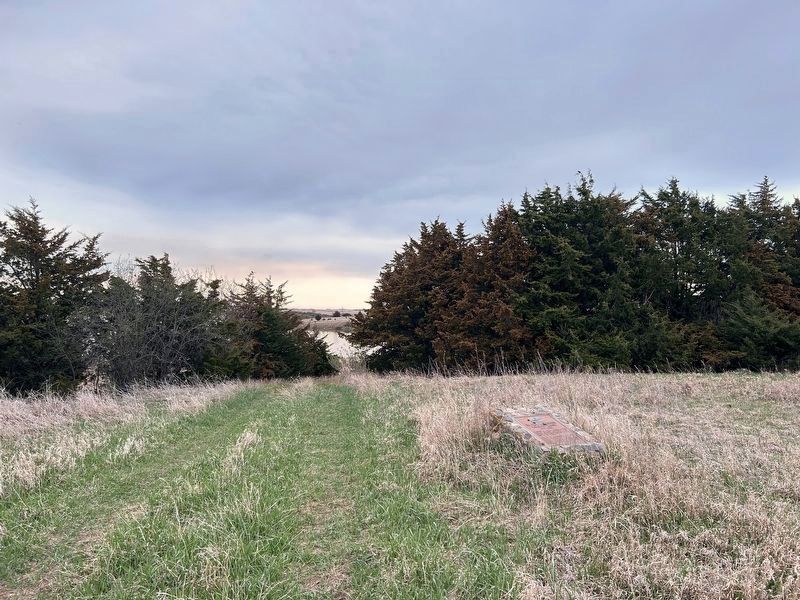 Dr. Paul L. Errington Memorial Marsh Marker, from the west image. Click for full size.