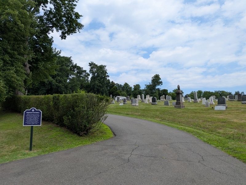 Highland Cemetery Marker image. Click for full size.